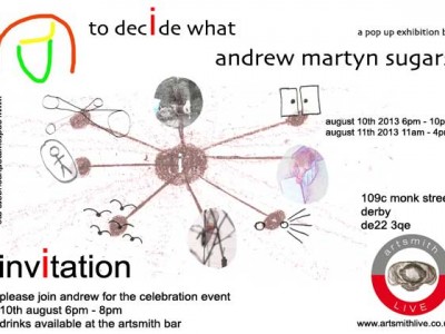 the invitation to the pop up exhibition